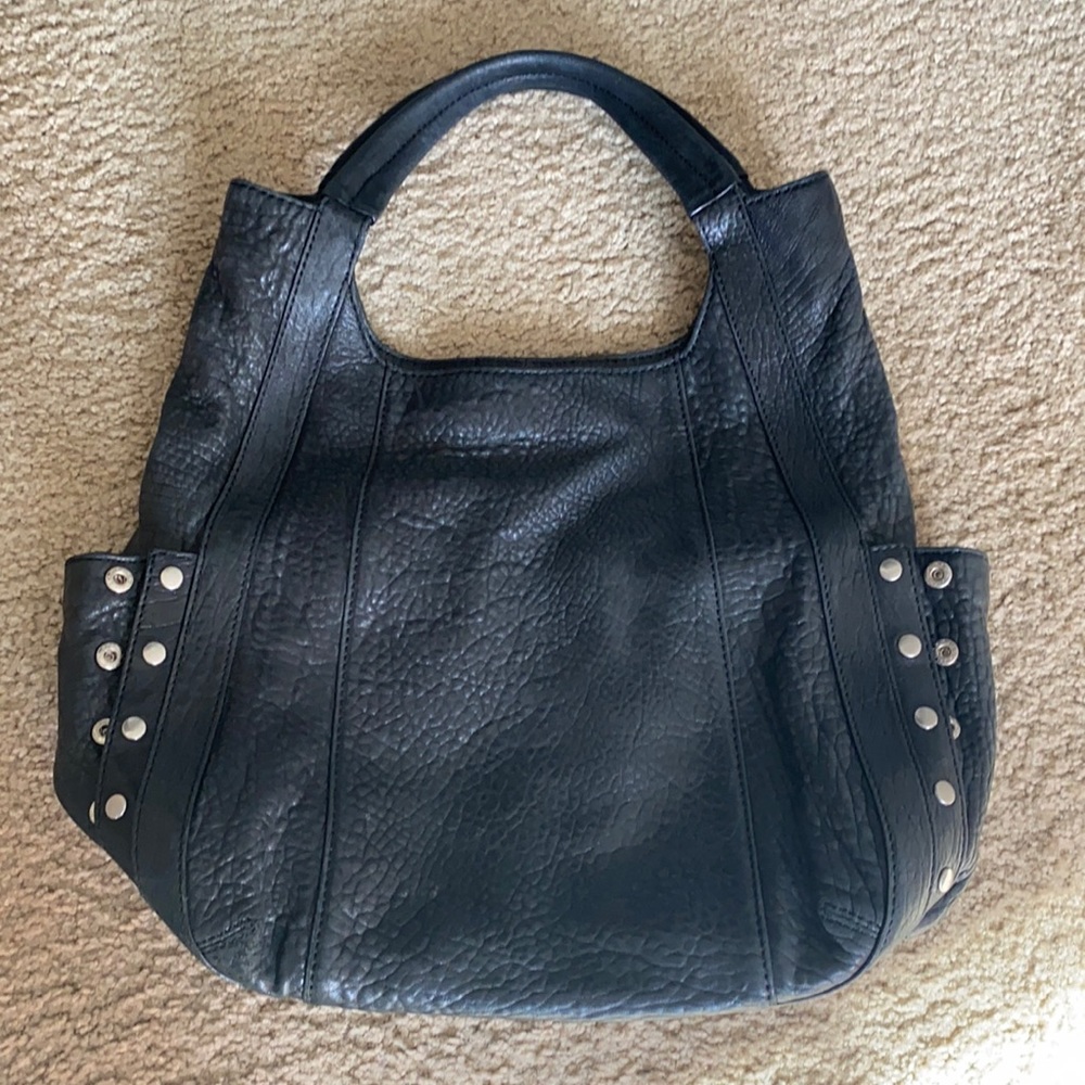 Botkier Black Handbag with Rivet Detailing